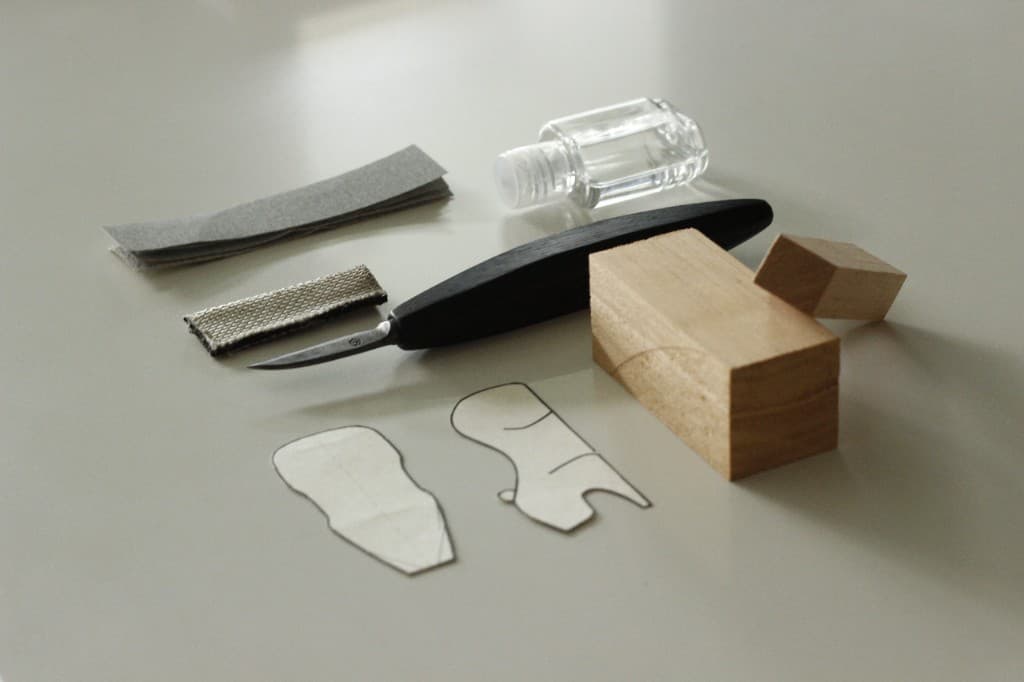 Kit de ferramentas para iniciantes no entalhe